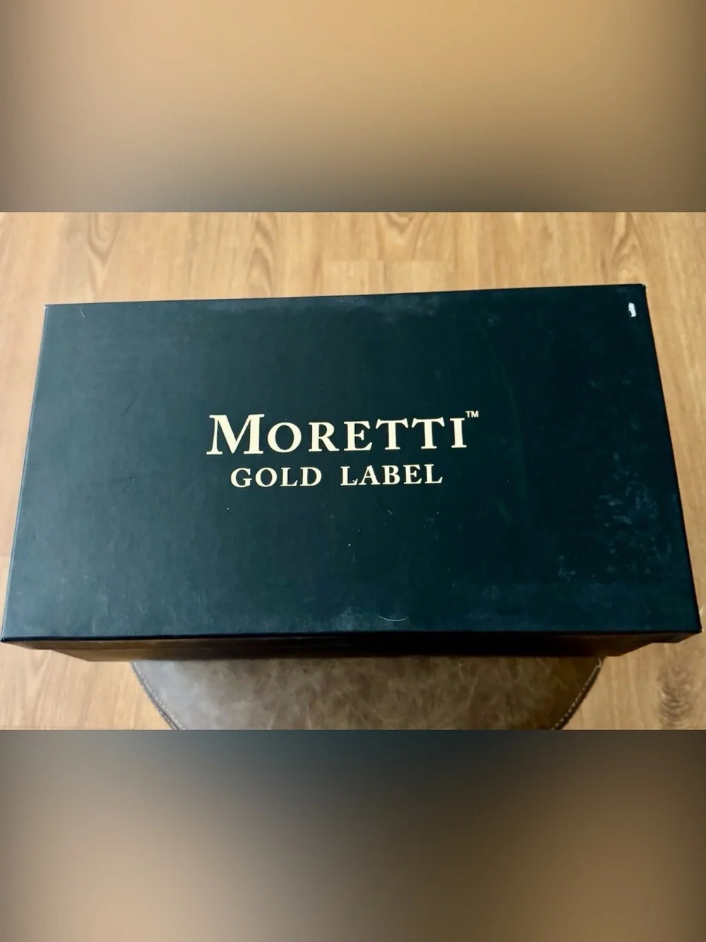 Moretti Gold Label Ashland II Light Blue Knit Leather Wingtip Oxfords 7.5D NWT